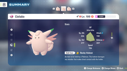 Pokemon Legends ZA Alpha Shiny Clefable 6IV-EV Trained - Pokemon4Ever