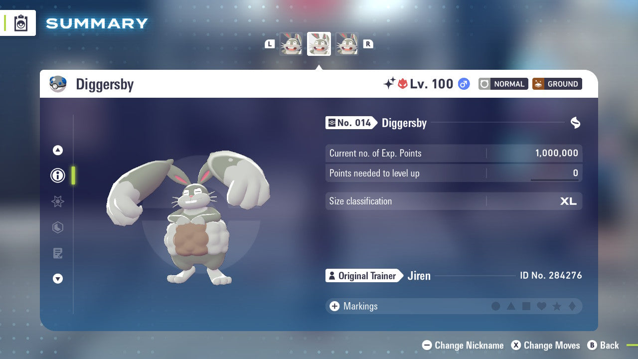 Pokemon Legends ZA Alpha Shiny Diggersby 6IV-EV Trained - Pokemon4Ever