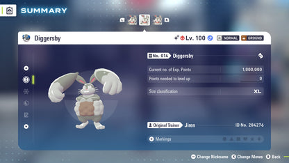 Pokemon Legends ZA Alpha Shiny Diggersby 6IV-EV Trained - Pokemon4Ever