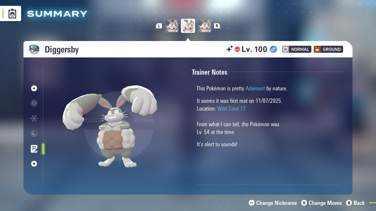 Pokemon Legends ZA Alpha Shiny Diggersby 6IV-EV Trained - Pokemon4Ever