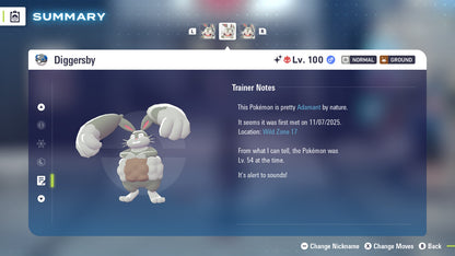 Pokemon Legends ZA Alpha Shiny Diggersby 6IV-EV Trained - Pokemon4Ever