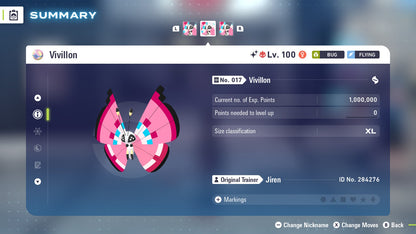 Pokemon Legends ZA Alpha Shiny Vivillon-Meadow 6IV-EV Trained - Pokemon4Ever