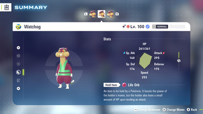 Pokemon Legends ZA Alpha Shiny Watchog 6IV-EV Trained - Pokemon4Ever