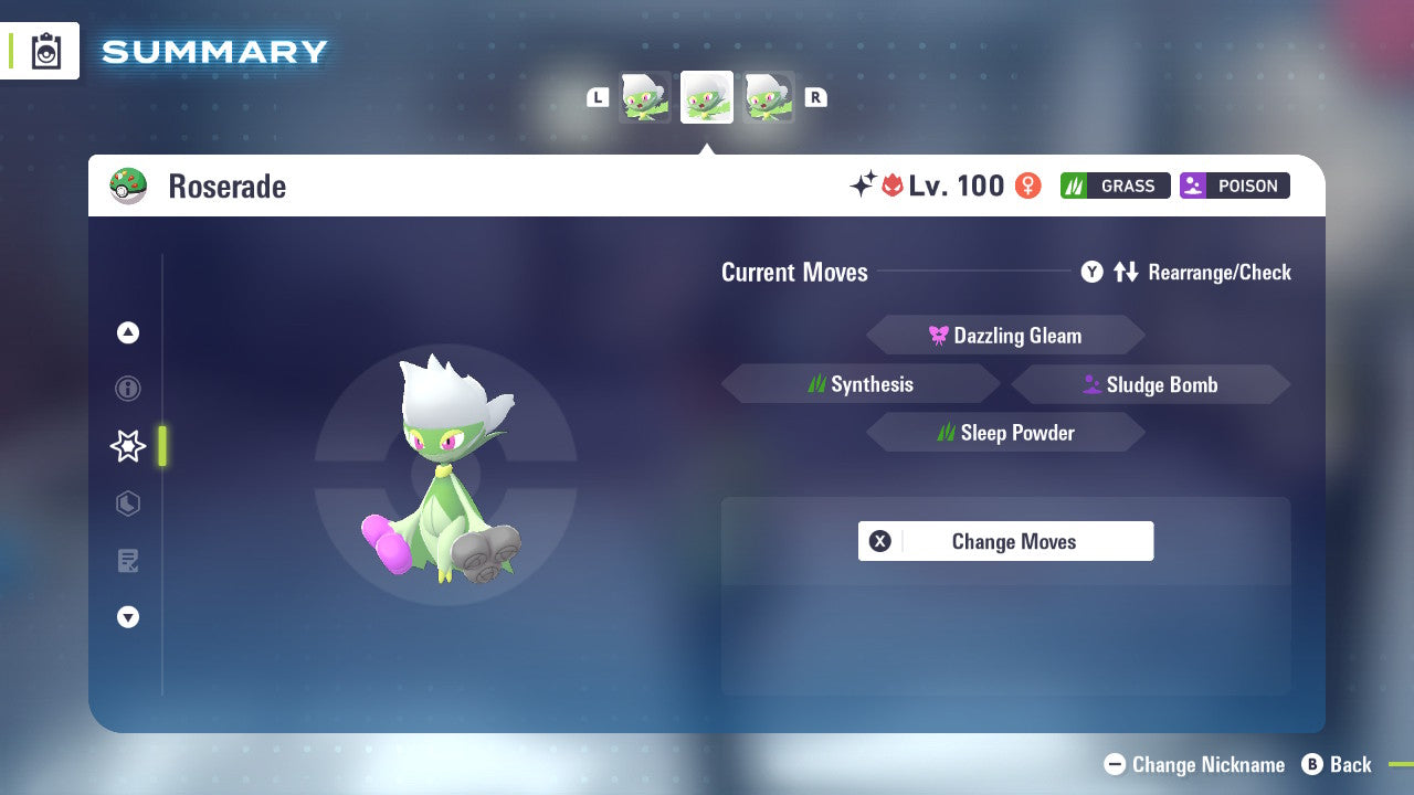 Pokemon Legends ZA Alpha Shiny Roserade 6IV-EV Trained - Pokemon4Ever