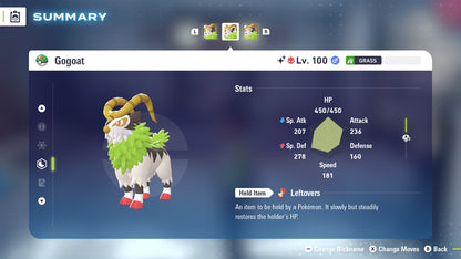 Pokemon Legends ZA Alpha Shiny Gogoat 6IV-EV Trained - Pokemon4Ever