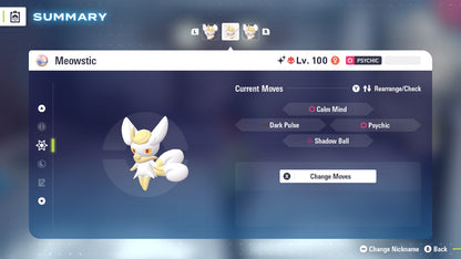 Pokemon Legends ZA Alpha Shiny Meowstic-F 6IV-EV Trained - Pokemon4Ever
