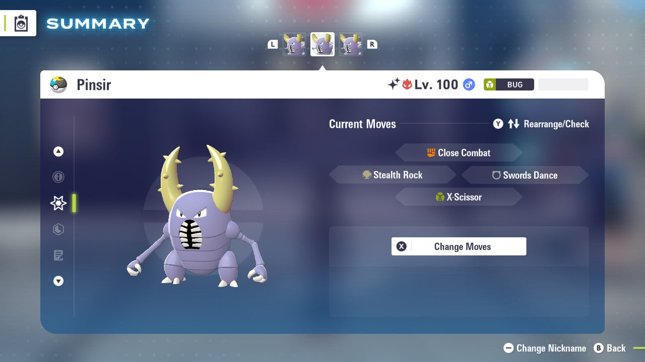 Pokemon Legends ZA Alpha Shiny Pinsir 6IV-EV Trained - Pokemon4Ever