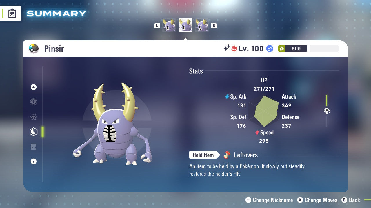 Pokemon Legends ZA Alpha Shiny Pinsir 6IV-EV Trained - Pokemon4Ever