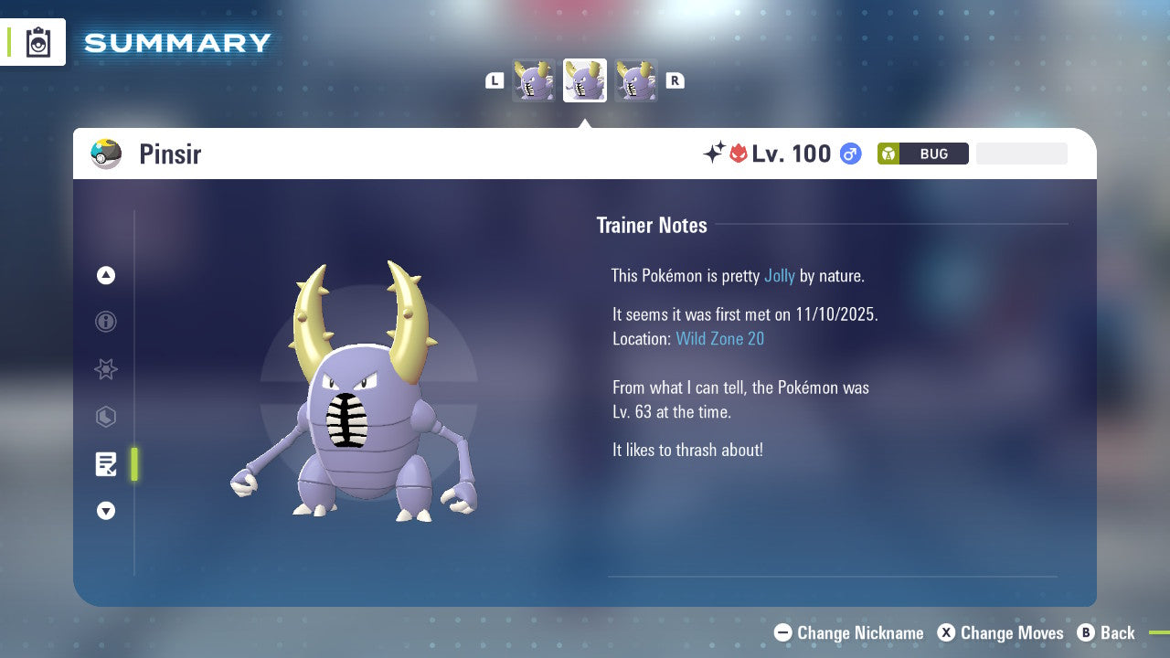 Pokemon Legends ZA Alpha Shiny Pinsir 6IV-EV Trained - Pokemon4Ever