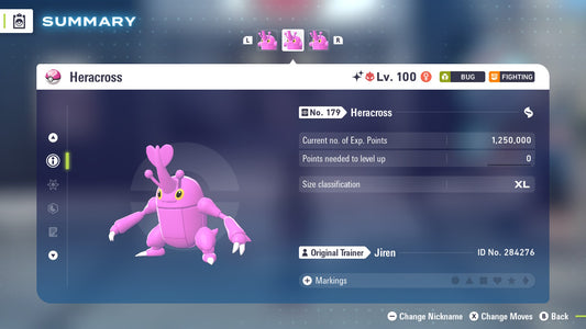 Pokemon Legends ZA Alpha Shiny Heracross 6IV-EV Trained - Pokemon4Ever