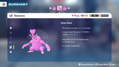 Pokemon Legends ZA Alpha Shiny Heracross 6IV-EV Trained - Pokemon4Ever