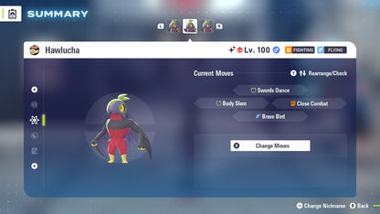 Pokemon Legends ZA Alpha Shiny Hawlucha 6IV-EV Trained - Pokemon4Ever