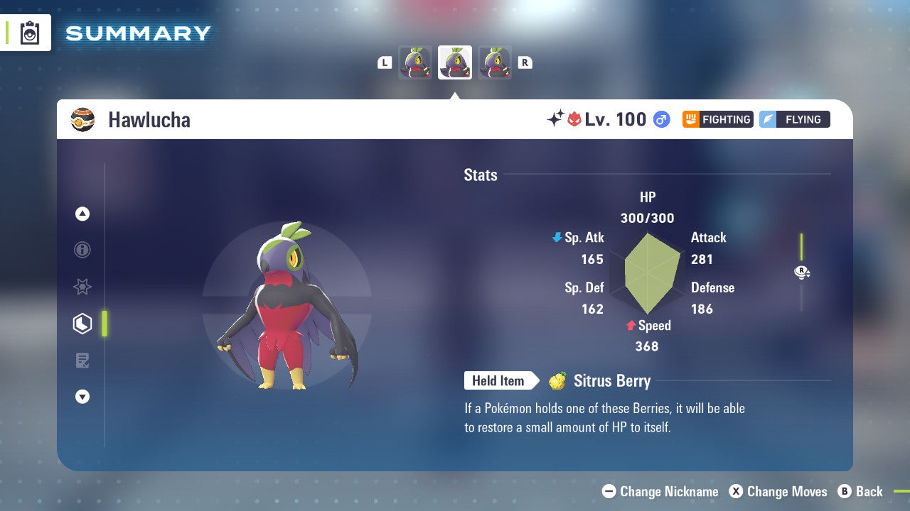 Pokemon Legends ZA Alpha Shiny Hawlucha 6IV-EV Trained - Pokemon4Ever