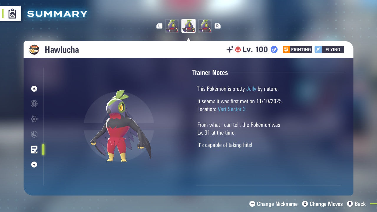 Pokemon Legends ZA Alpha Shiny Hawlucha 6IV-EV Trained - Pokemon4Ever