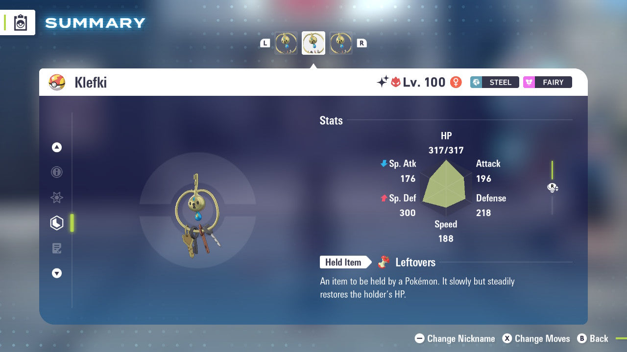 Pokemon Legends ZA Alpha Shiny Klefki 6IV-EV Trained - Pokemon4Ever