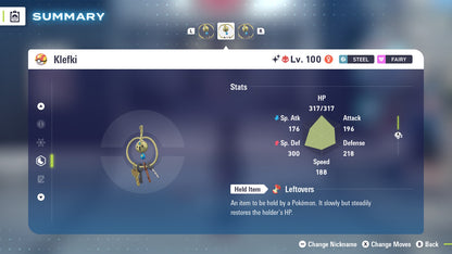 Pokemon Legends ZA Alpha Shiny Klefki 6IV-EV Trained - Pokemon4Ever