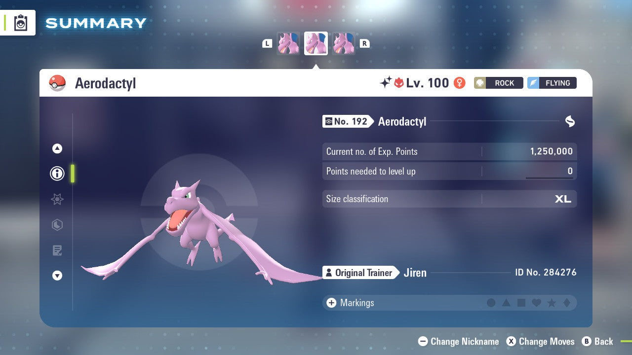 Pokemon Legends ZA Alpha Shiny Aerodactyl 6IV-EV Trained - Pokemon4Ever