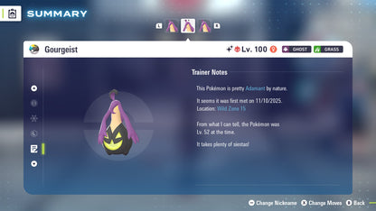 Pokemon Legends ZA Alpha Shiny Gourgeist 6IV-EV Trained - Pokemon4Ever