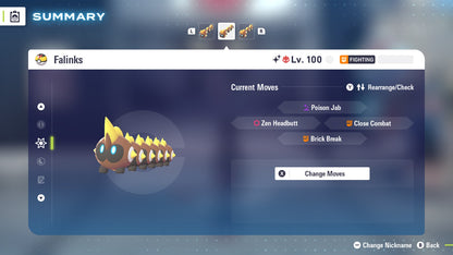 Pokemon Legends ZA Alpha Shiny Falinks 6IV-EV Trained - Pokemon4Ever