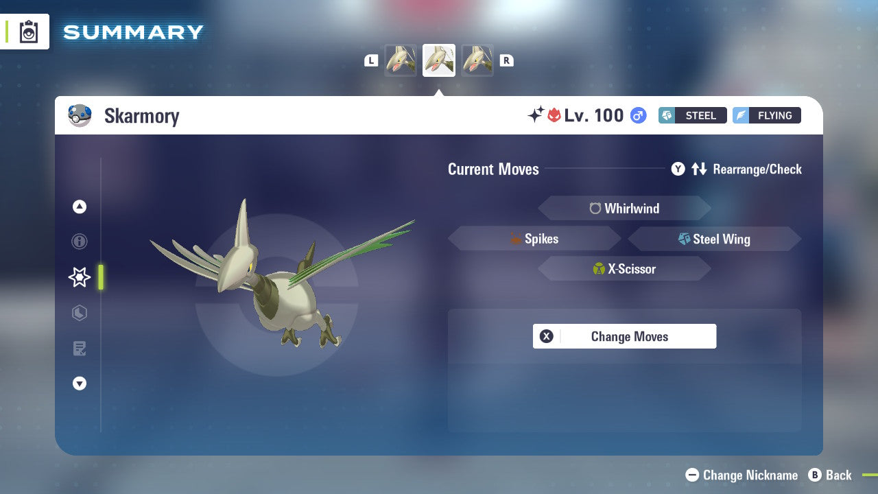 Pokemon Legends ZA Alpha Shiny Skarmory 6IV-EV Trained - Pokemon4Ever