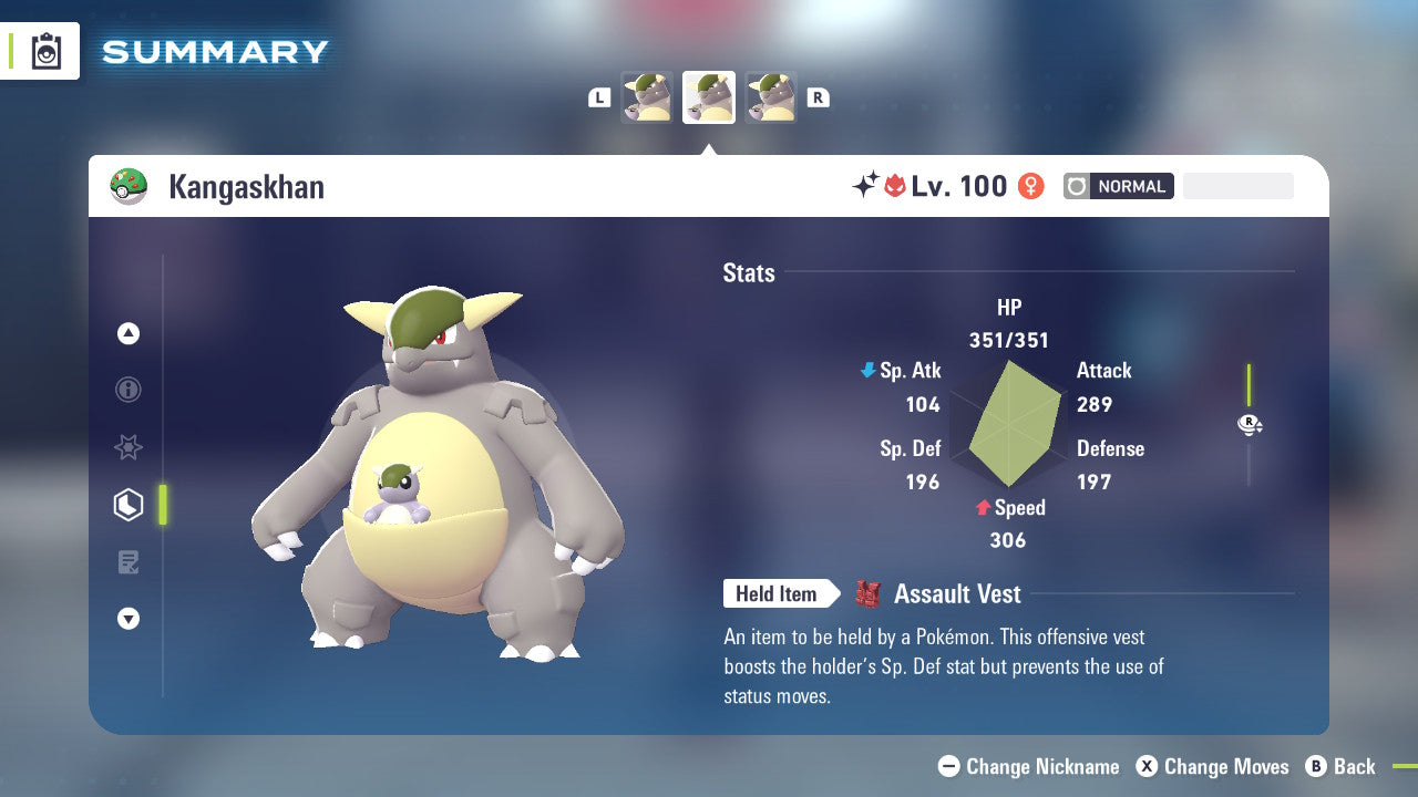 Pokemon Legends ZA Alpha Shiny Kangaskhan 6IV-EV Trained - Pokemon4Ever