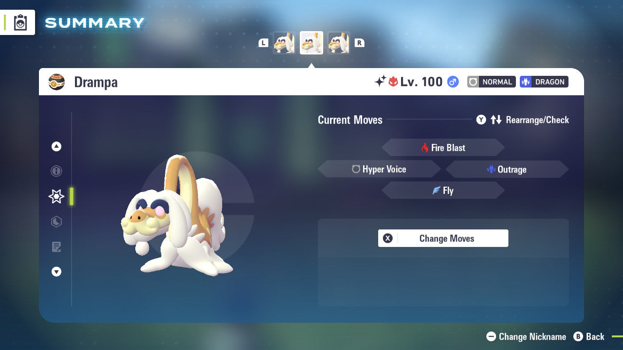 Pokemon Legends ZA Alpha Shiny Drampa 6IV-EV Trained - Pokemon4Ever