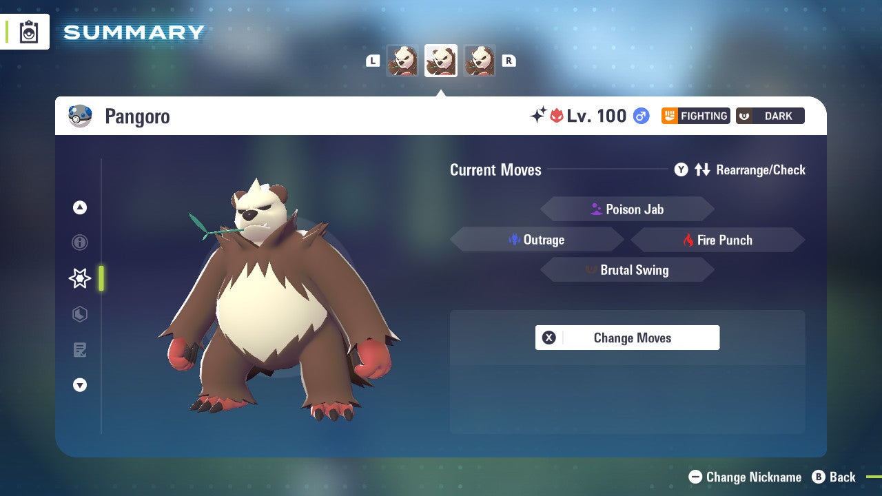 Pokemon Legends ZA Alpha Shiny Pangoro 6IV-EV Trained - Pokemon4Ever