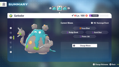 Pokemon Legends ZA Alpha Shiny Garbodor 6IV-EV Trained - Pokemon4Ever