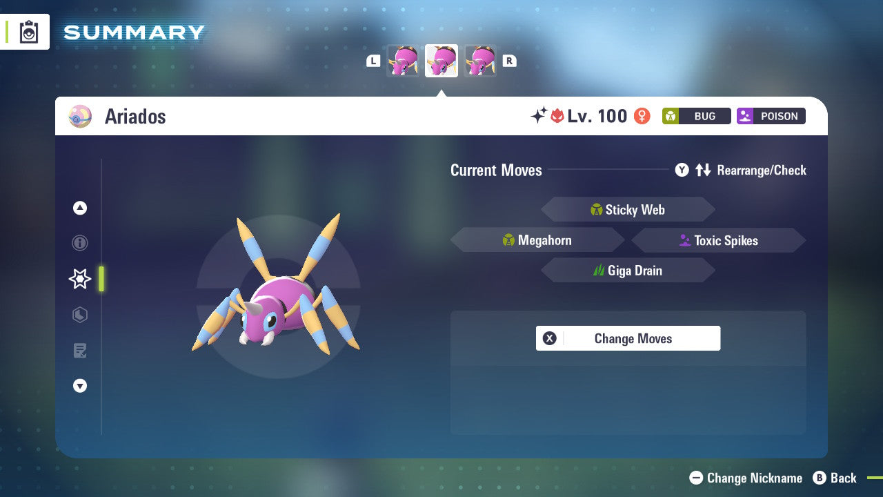 Pokemon Legends ZA Alpha Shiny Ariados 6IV-EV Trained - Pokemon4Ever