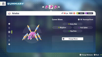 Pokemon Legends ZA Alpha Shiny Ariados 6IV-EV Trained - Pokemon4Ever