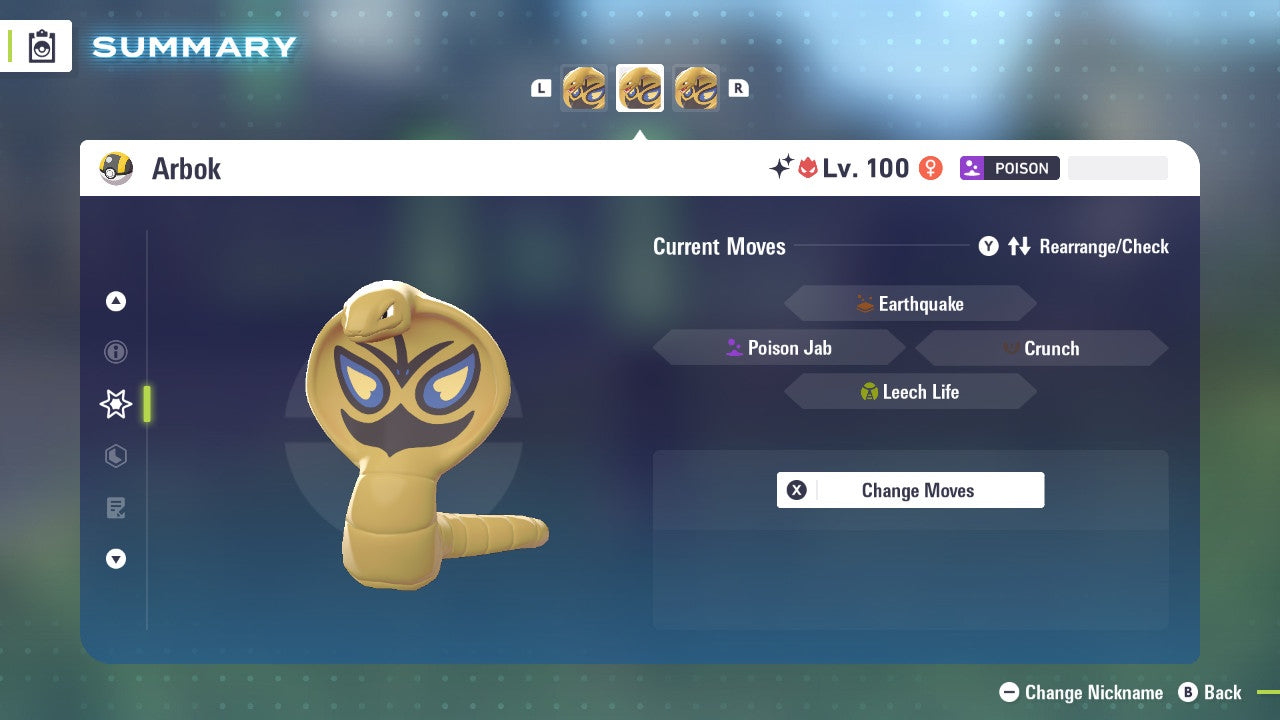 Pokemon Legends ZA Alpha Shiny Arbok 6IV-EV Trained - Pokemon4Ever