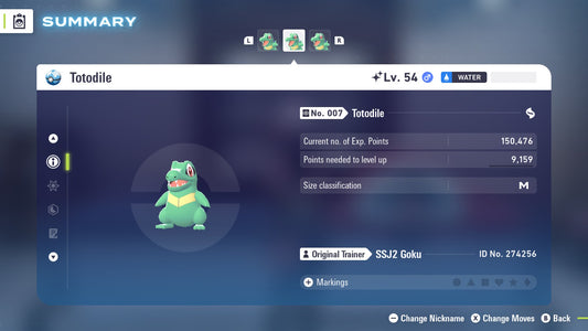 Pokemon Legends ZA Shiny Totodile 6IV-EV Trained - Pokemon4Ever