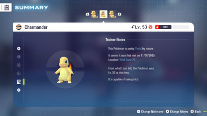 Pokemon Legends ZA Shiny Charmander 6IV-EV Trained - Pokemon4Ever