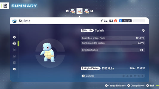 Pokemon Legends ZA Shiny Squirtle 6IV-EV Trained - Pokemon4Ever