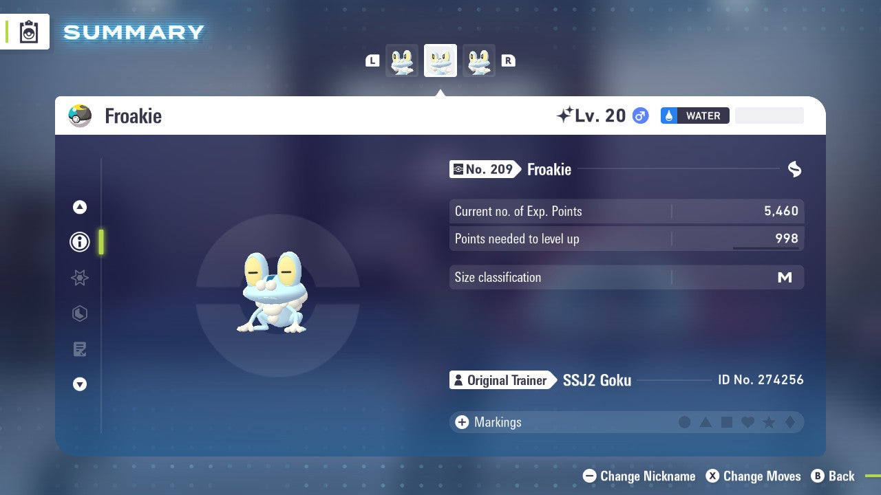 Pokemon Legends ZA Shiny Froakie 6IV-EV Trained - Pokemon4Ever