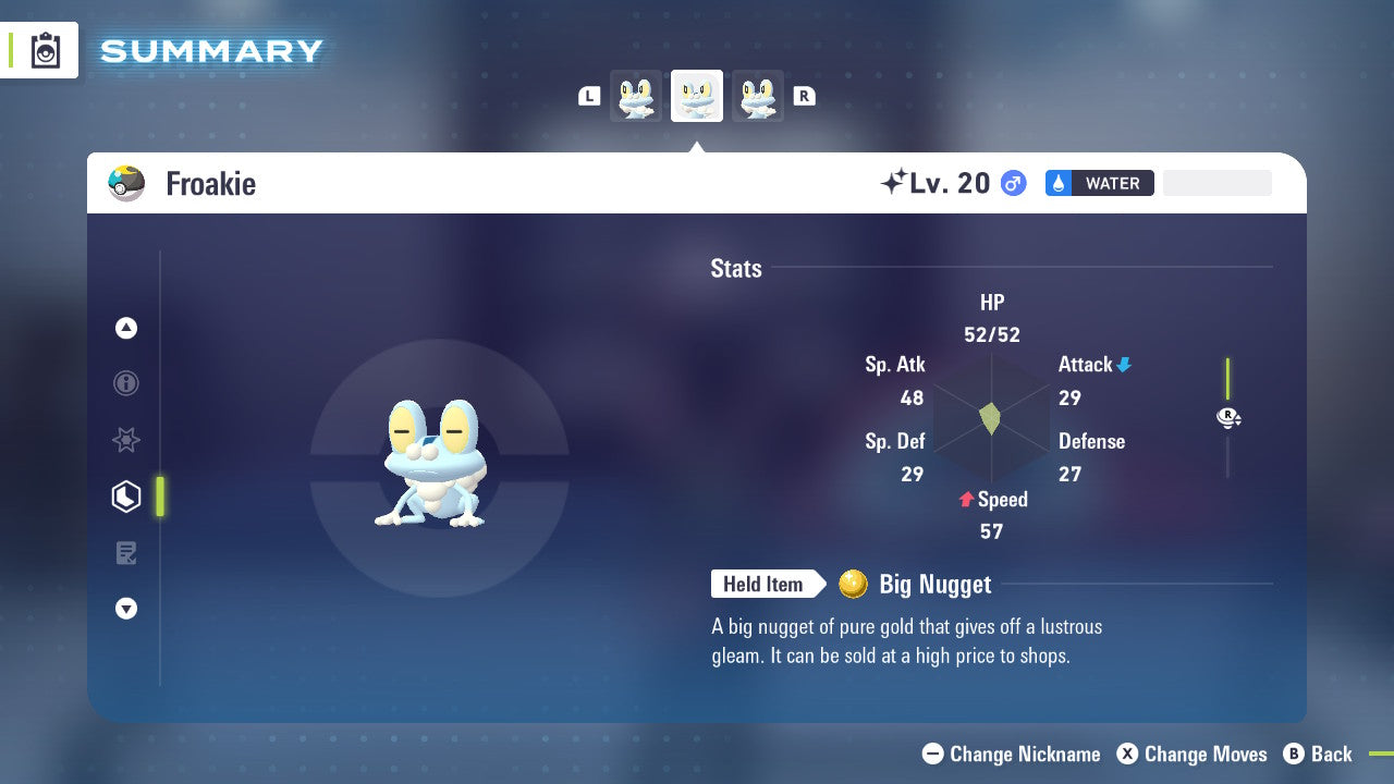 Pokemon Legends ZA Shiny Froakie 6IV-EV Trained - Pokemon4Ever