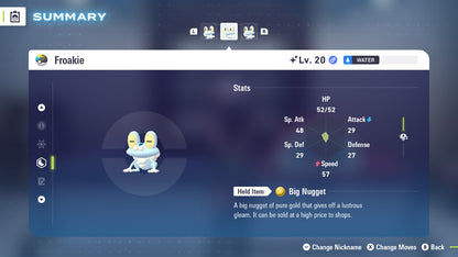 Pokemon Legends ZA Shiny Froakie 6IV-EV Trained - Pokemon4Ever
