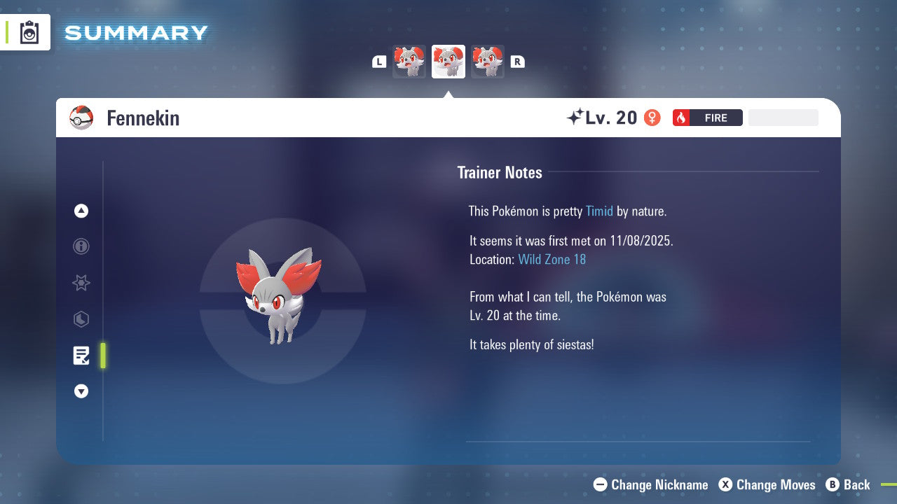 Pokemon Legends ZA Shiny Fennekin 6IV-EV Trained - Pokemon4Ever