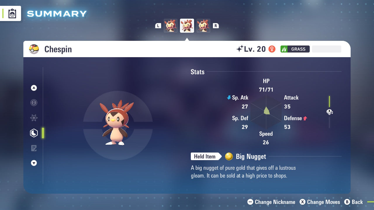 Pokemon Legends ZA Shiny Chespin 6IV-EV Trained - Pokemon4Ever