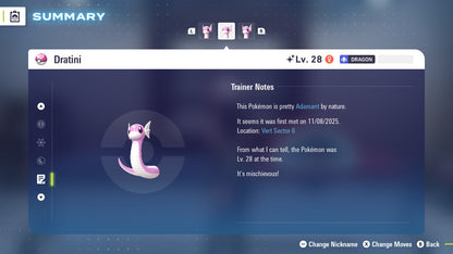 Pokemon Legends ZA Shiny Dratini 6IV-EV Trained - Pokemon4Ever