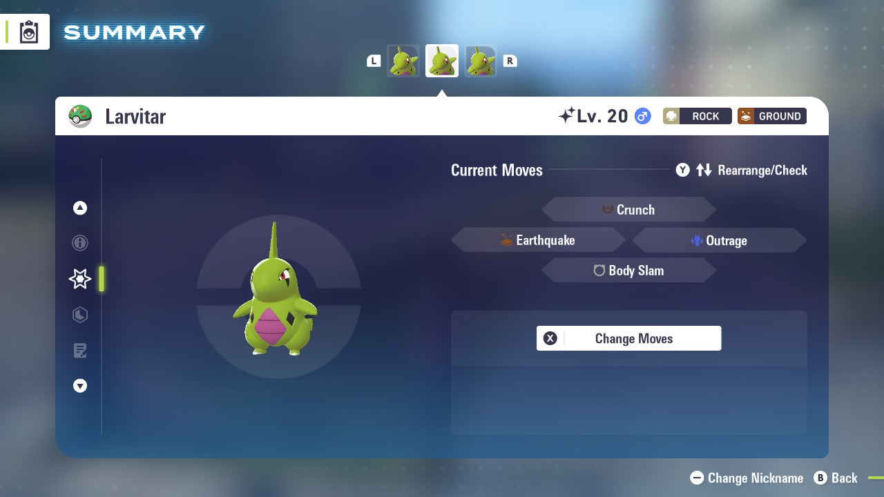 Pokemon Legends ZA Shiny Larvitar 6IV-EV Trained - Pokemon4Ever