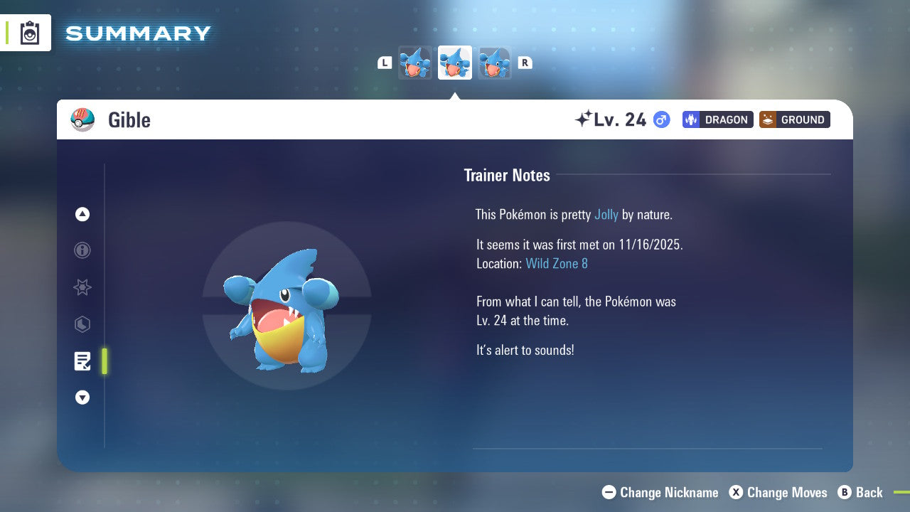 Pokemon Legends ZA Shiny Gible 6IV-EV Trained - Pokemon4Ever