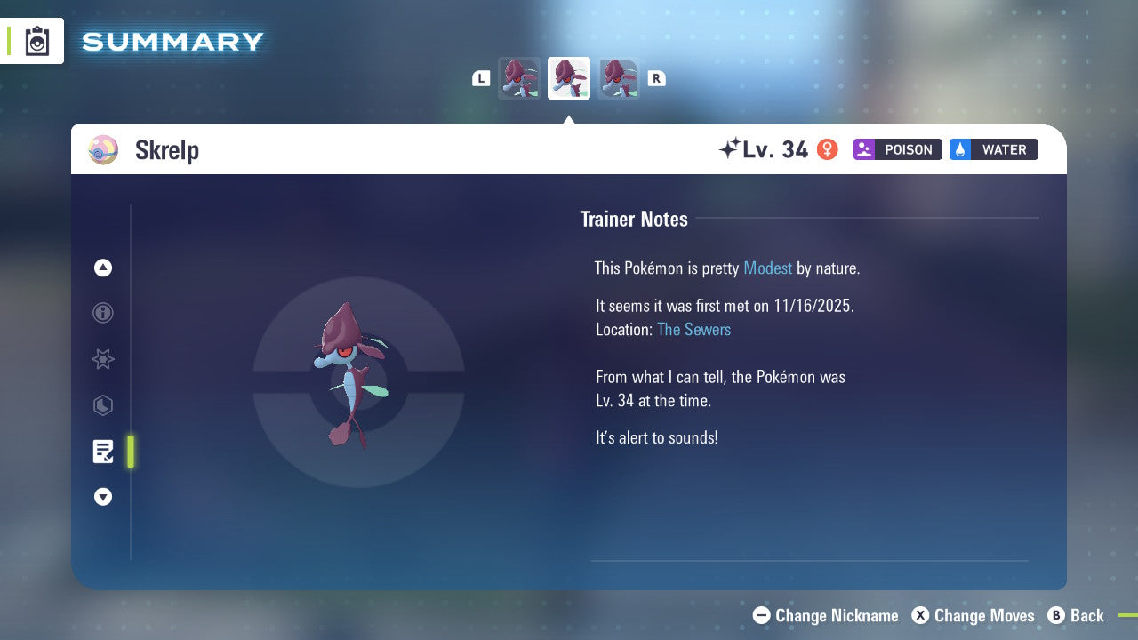 Pokemon Legends ZA Shiny Skrelp 6IV-EV Trained - Pokemon4Ever