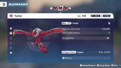 Pokemon Legends ZA Yveltal 6IV-EV Trained - Pokemon4Ever