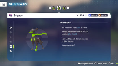 Pokemon Legends ZA Zygarde-10% 6IV-EV Trained - Pokemon4Ever