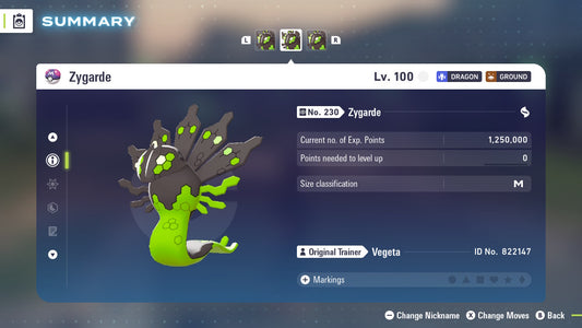 Pokemon Legends ZA Zygarde 6IV-EV Trained - Pokemon4Ever