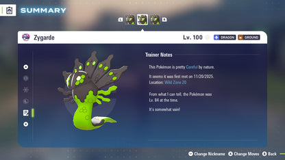 Pokemon Legends ZA Zygarde 6IV-EV Trained - Pokemon4Ever