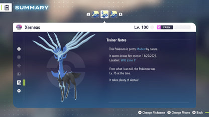 Pokemon Legends ZA Xerneas 6IV-EV Trained - Pokemon4Ever