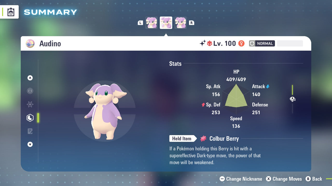 Pokemon Legends ZA Alpha Shiny Audino 6IV-EV Trained - Pokemon4Ever