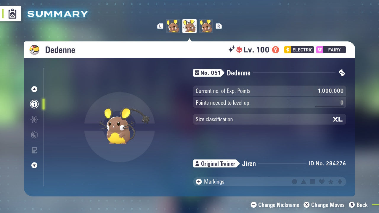 Pokemon Legends ZA Alpha Shiny Dedenne 6IV-EV Trained - Pokemon4Ever